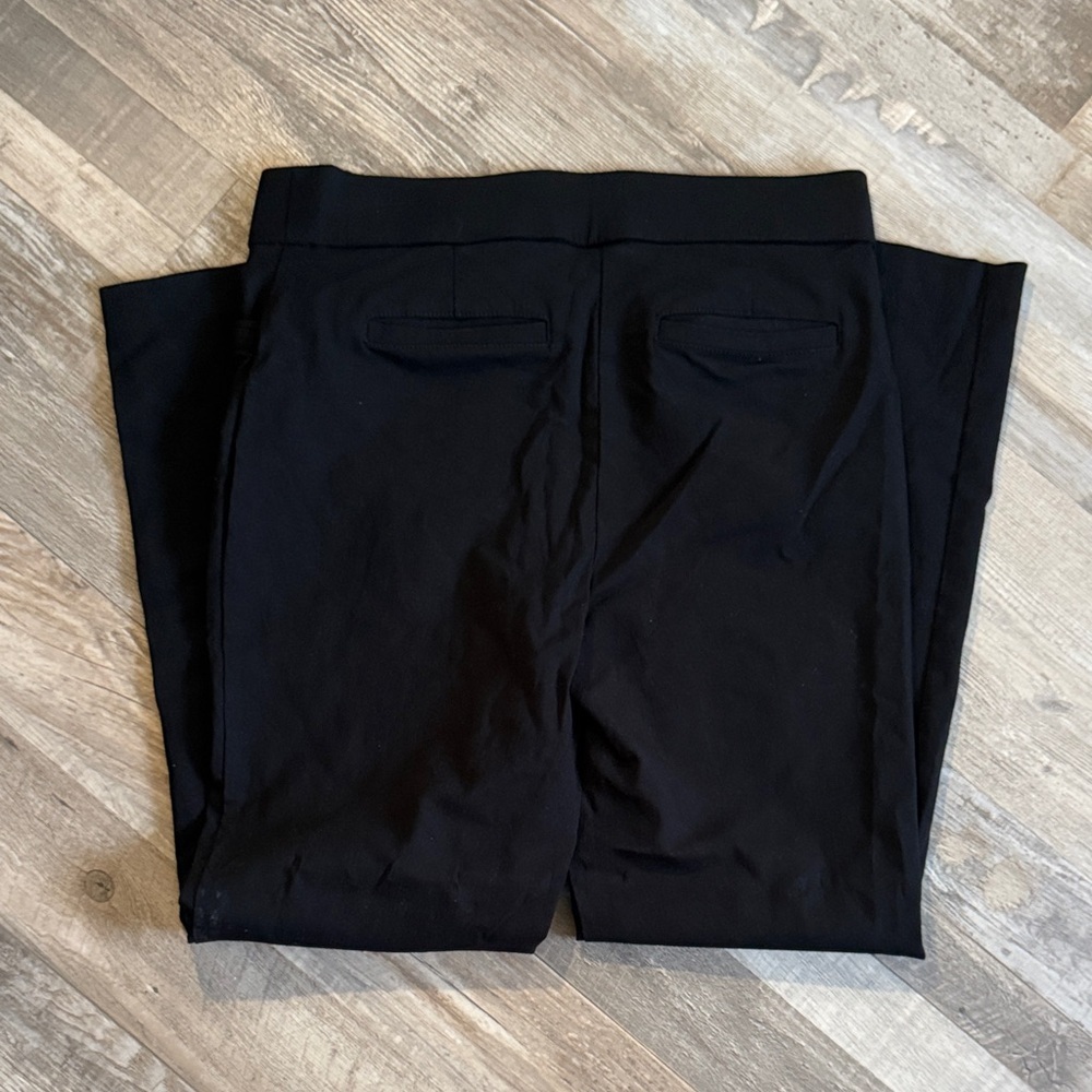 Coral Bay Black Straight-Leg Pants Size 8P - Picture 9 of 10